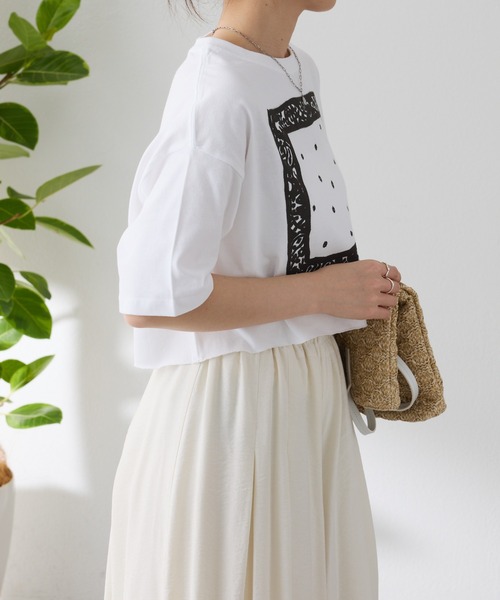 manipuri（マニプリ）の「manipuri/別注Tシャツ（Tシャツ/カットソー・レディース・ブルー/ホワイト・FREE）」の8枚目の写真
