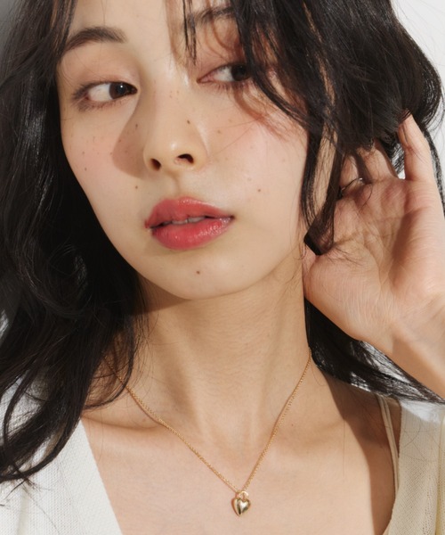 通販 ぷっくりハートネックレス EDIT FOR LULU - 新品 ミニぷっくり
