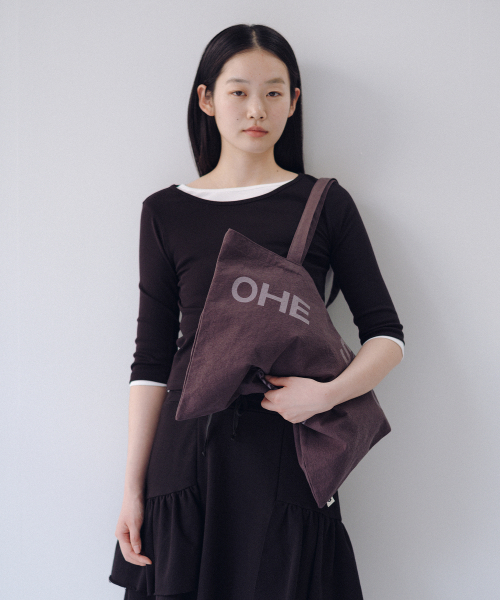 OHESHIO(オヘシオ)の「ESSENTIAL VINTAGE LOGO ECO BAG, PURPLE(エコバッグ/サブバッグ・レディース・その他・FREE)」の6枚目の写真