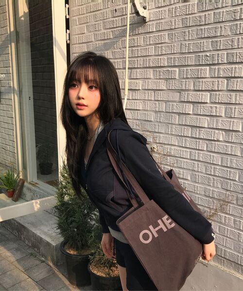 OHESHIO(オヘシオ)の「ESSENTIAL VINTAGE LOGO ECO BAG, PURPLE(エコバッグ/サブバッグ・レディース・その他・FREE)」の3枚目の写真