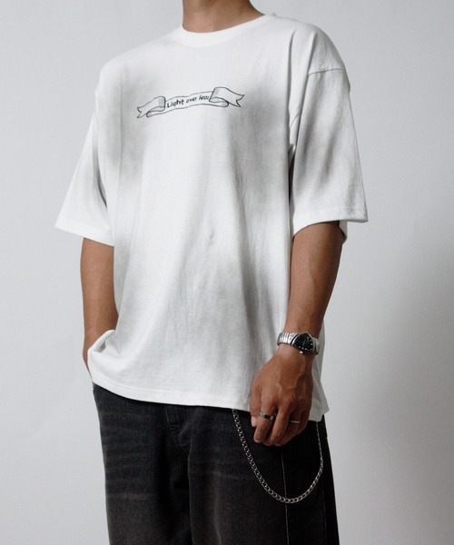NYLAUS(ナイラス)の「【NYS】エンジェル刺繍 ヴィンテージ 半袖Tシャツ(Tシャツ/カットソー・メンズ・ピンク/チャコール/ホワイト・L/M)」の7枚目の写真