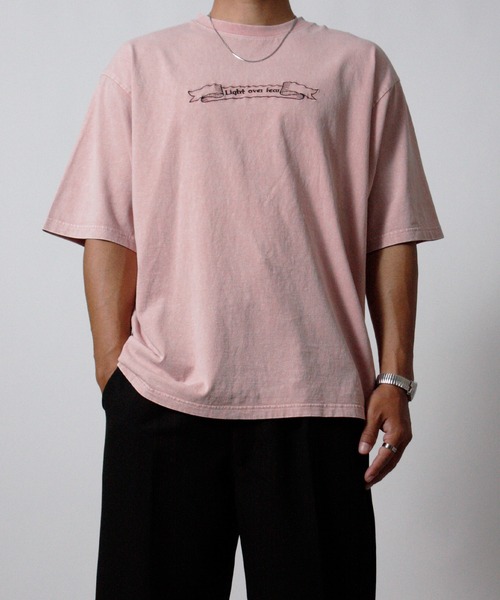 NYLAUS(ナイラス)の「【NYS】エンジェル刺繍 ヴィンテージ 半袖Tシャツ(Tシャツ/カットソー・メンズ・ピンク/チャコール/ホワイト・L/M)」の21枚目の写真