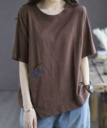 【ゆるっと着こなす】ポケットデザインルーズTシャツ