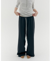 CACELE（カッセル）の「RELAXED WIDE STRIPE PANTS, CHARCOAL（その他パンツ）」