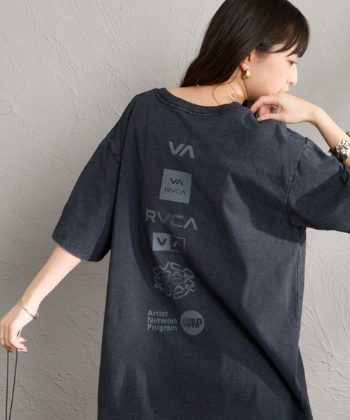 RVCA（ルーカ）の「[RVCA/ルーカ] ALL RVCA バックプリント ショートスリーブTシャツ（Tシャツ/カットソー・レディース・ブラック/カーキ/ホワイト・M/L/XL）」の2枚目の写真