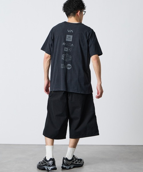 ALL RVCA 背面印花短袖T恤