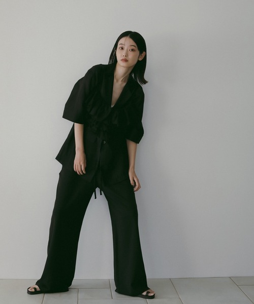 anuke（アンヌーク）の「Sheer Halfsleeve Jacket（テーラード