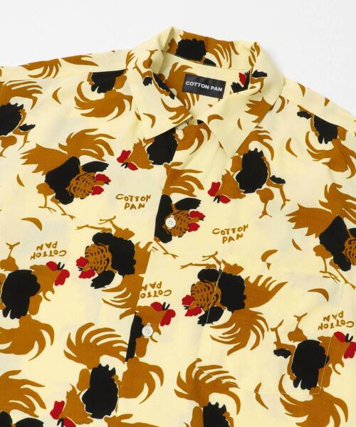 cotton pan（コットンパン）の「COTTON PAN　ROOSTERレーヨンシャツロングスリーブ（シャツ/ブラウス・メンズ・ホワイト系その他/ブラック・2/3）」の4枚目の写真