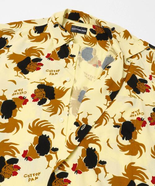 cotton pan（コットンパン）の「COTTON PAN　ROOSTERレーヨンシャツロングスリーブ（シャツ/ブラウス・メンズ・ホワイト系その他/ブラック・2/3）」の5枚目の写真