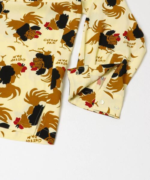 cotton pan（コットンパン）の「COTTON PAN　ROOSTERレーヨンシャツロングスリーブ（シャツ/ブラウス・メンズ・ホワイト系その他/ブラック・2/3）」の6枚目の写真