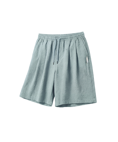 YALE(イェール)の「シアサッカー チェック ショーツ_ブルー(その他パンツ・レディース・その他・SMALL/MEDIUM/LARGE/X-LARGE)」の1枚目の写真