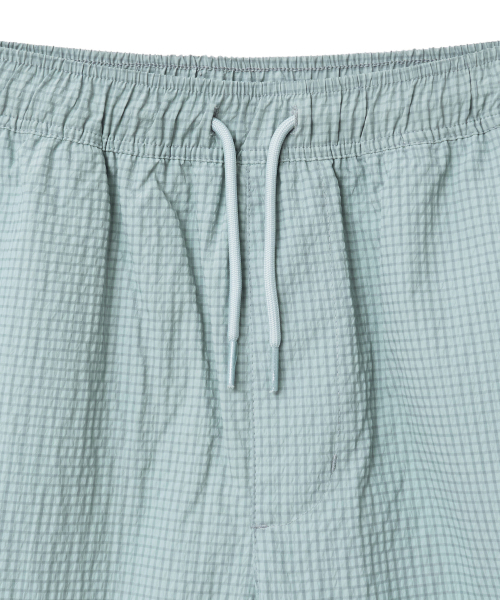 YALE(イェール)の「シアサッカー チェック ショーツ_ブルー(その他パンツ・レディース・その他・SMALL/MEDIUM/LARGE/X-LARGE)」の4枚目の写真