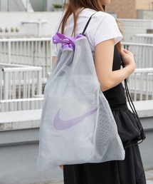 NIKE/ナイキ SS26 メッシュワンショルダープールバッグ ブランドロゴ 巾着 メッシュバッグ ナップサック 秋 秋服 2026年秋冬
