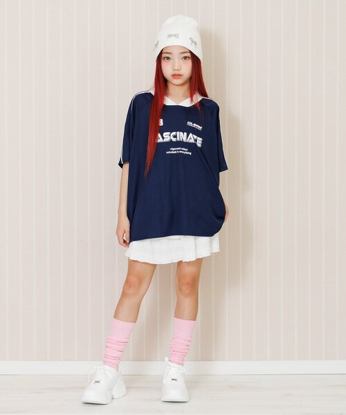 algy(アルジー)の「フリフリスカパン(スカート・キッズ・オフホワイト/ブラック・130/140/150/160)」の15枚目の写真