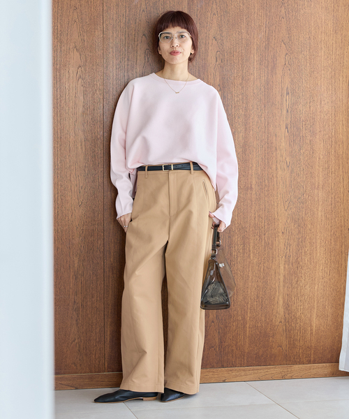 IENA（イエナ）の「《追加》ダブルクロスバレルパンツ（その他パンツ・レディース・ベージュ/ブラック・40/38/36）」の10枚目の写真