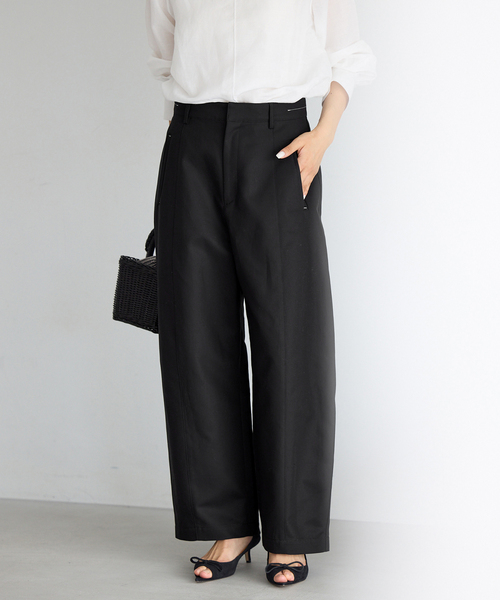 IENA（イエナ）の「《追加》ダブルクロスバレルパンツ（その他パンツ・レディース・ベージュ/ブラック・40/38/36）」の5枚目の写真