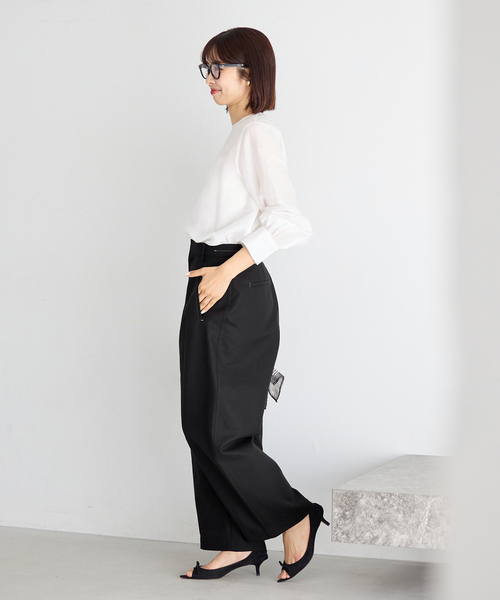 IENA（イエナ）の「《追加》ダブルクロスバレルパンツ（その他パンツ・レディース・ベージュ/ブラック・40/38/36）」の18枚目の写真