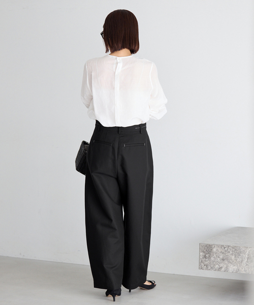 IENA（イエナ）の「《追加》ダブルクロスバレルパンツ（その他パンツ・レディース・ベージュ/ブラック・40/38/36）」の19枚目の写真