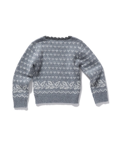 PERVERZE（パーバーズ）の「Birds Eye Tiny Knit（ニット/セーター・レディース・グレー/ブラック・FREE）」の4枚目の写真