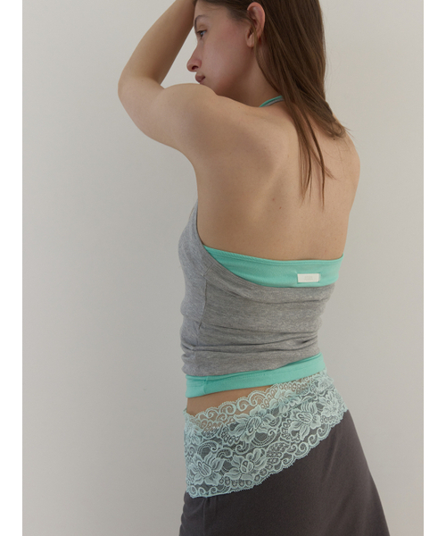 ASURA（アスラ）の「CURVE HALTER SLEEVELESS (MINT)（Tシャツ/カットソー・レディース・その他・OS）」の8枚目の写真