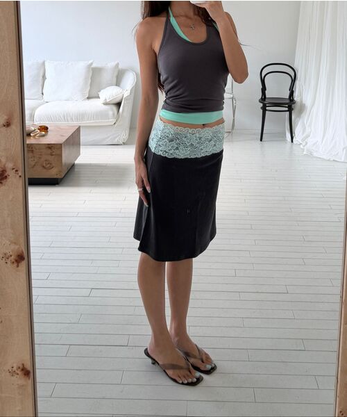 ASURA（アスラ）の「CURVE HALTER SLEEVELESS (MINT)（Tシャツ/カットソー・レディース・その他・OS）」の15枚目の写真