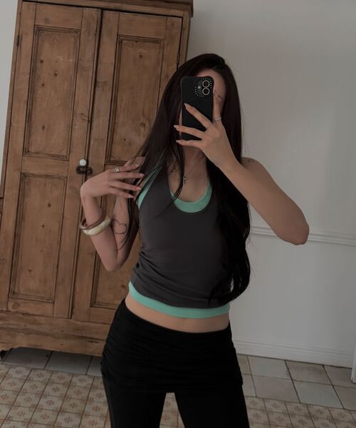ASURA（アスラ）の「CURVE HALTER SLEEVELESS (MINT)（Tシャツ/カットソー・レディース・その他・OS）」の17枚目の写真