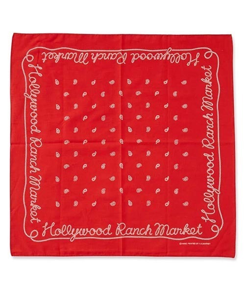 HOLLYWOOD RANCH MARKET(ハリウッドランチマーケット)の「Lasso HOLLYWOOD バンダナ(バンダナ/スカーフ・メンズ・レッド・ONE SIZE)」の1枚目の写真