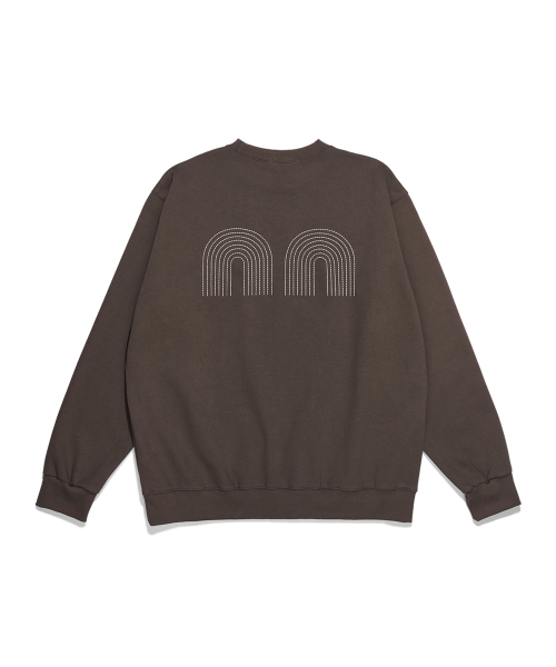 NOT NEW（ナットニュー）の「Basic nn Sweatshirt Brown（スウェット・レディース・ブラウン・1/2）」の2枚目の写真