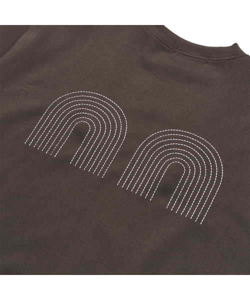 NOT NEW（ナットニュー）の「Basic nn Sweatshirt Brown（スウェット・レディース・ブラウン・1/2）」の5枚目の写真