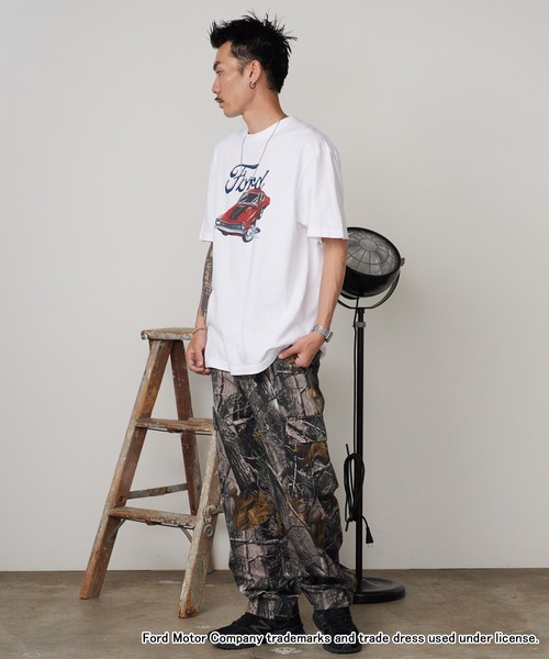 GOOD ROCK SPEED(グッドロックスピード)の「GOOD ROCK SPEED/グッドロックスピード Ford CAR グラフィックTシャツ 秋 秋服 2026年秋冬(Tシャツ/カットソー・メンズ・ホワイト・M/L/XL)」の8枚目の写真
