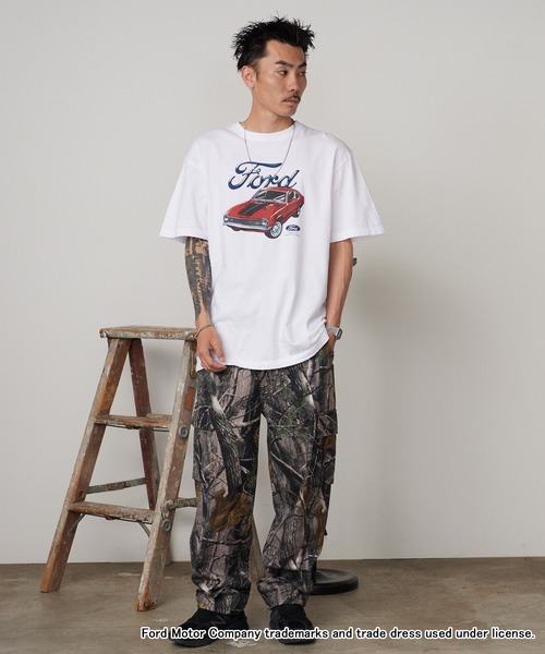 GOOD ROCK SPEED(グッドロックスピード)の「GOOD ROCK SPEED/グッドロックスピード Ford CAR グラフィックTシャツ 秋 秋服 2026年秋冬(Tシャツ/カットソー・メンズ・ホワイト・M/L/XL)」の7枚目の写真