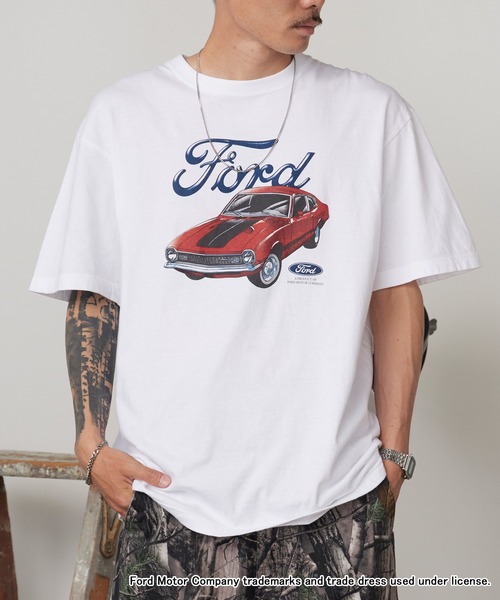 GOOD ROCK SPEED(グッドロックスピード)の「GOOD ROCK SPEED/グッドロックスピード Ford CAR グラフィックTシャツ 秋 秋服 2026年秋冬(Tシャツ/カットソー・メンズ・ホワイト・M/L/XL)」の14枚目の写真