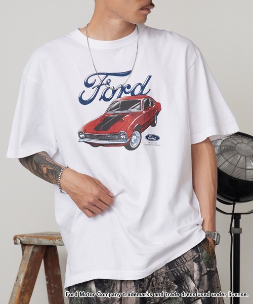 GOOD ROCK SPEED(グッドロックスピード)の「GOOD ROCK SPEED/グッドロックスピード Ford CAR グラフィックTシャツ 秋 秋服 2026年秋冬(Tシャツ/カットソー・メンズ・ホワイト・M/L/XL)」の12枚目の写真