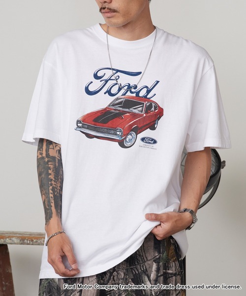 GOOD ROCK SPEED(グッドロックスピード)の「GOOD ROCK SPEED/グッドロックスピード Ford CAR グラフィックTシャツ 秋 秋服 2026年秋冬(Tシャツ/カットソー・メンズ・ホワイト・M/L/XL)」の11枚目の写真