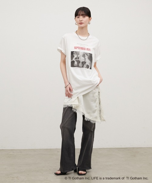 LARUTA(ラルータ)の「【LARUTA】LIFE PC フォトTシャツ(Tシャツ/カットソー・レディース・ホワイト・FREE)」の5枚目の写真