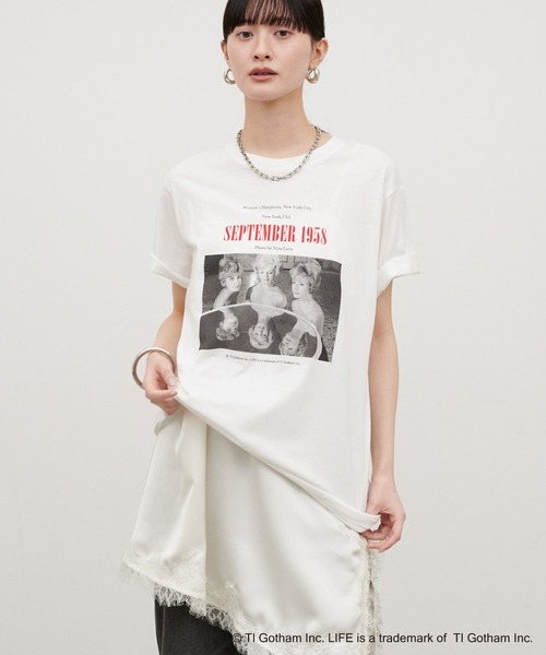 LARUTA(ラルータ)の「【LARUTA】LIFE PC フォトTシャツ(Tシャツ/カットソー・レディース・ホワイト・FREE)」の3枚目の写真
