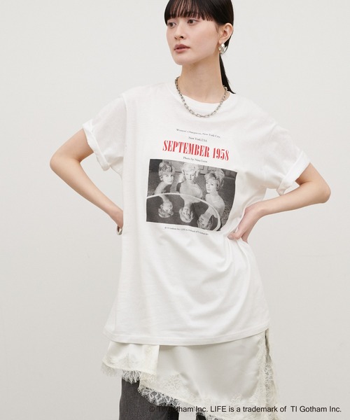 LARUTA(ラルータ)の「【LARUTA】LIFE PC フォトTシャツ(Tシャツ/カットソー・レディース・ホワイト・FREE)」の4枚目の写真