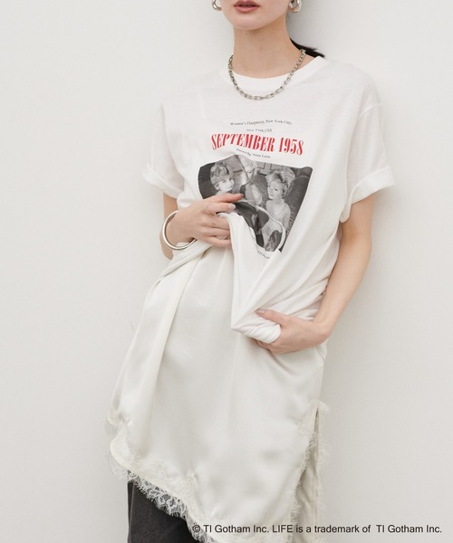 LARUTA(ラルータ)の「【LARUTA】LIFE PC フォトTシャツ(Tシャツ/カットソー・レディース・ホワイト・FREE)」の7枚目の写真
