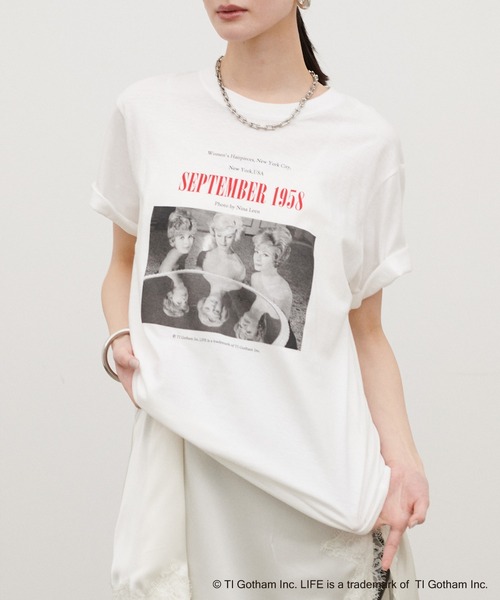 LARUTA(ラルータ)の「【LARUTA】LIFE PC フォトTシャツ(Tシャツ/カットソー・レディース・ホワイト・FREE)」の6枚目の写真
