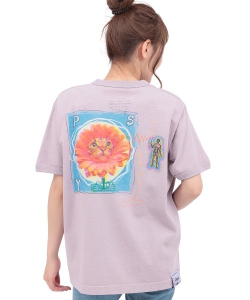 チチカカ（チチカカ）の「go slow caravan フラワーキャットリンガーTシャツ（Tシャツ/カットソー・レディース・パープル/イエロー・LARGE/MEDIUM）」の10枚目の写真