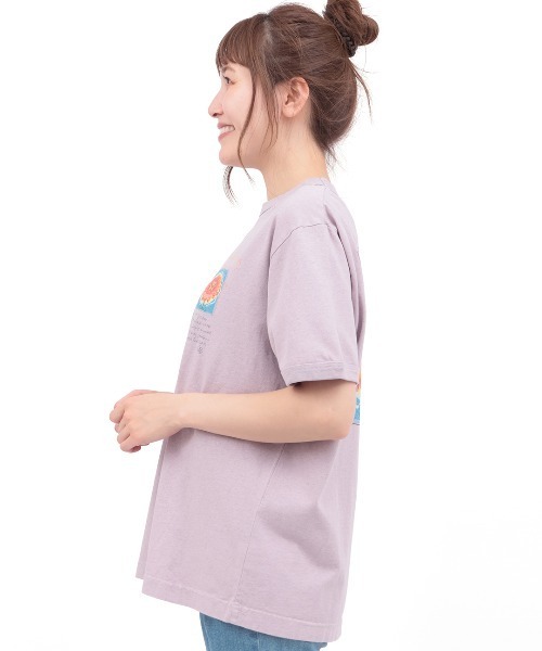 チチカカ（チチカカ）の「go slow caravan フラワーキャットリンガーTシャツ（Tシャツ/カットソー・レディース・パープル/イエロー・LARGE/MEDIUM）」の14枚目の写真