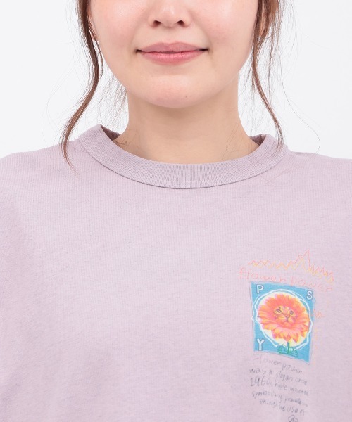 チチカカ（チチカカ）の「go slow caravan フラワーキャットリンガーTシャツ（Tシャツ/カットソー・レディース・パープル/イエロー・LARGE/MEDIUM）」の15枚目の写真