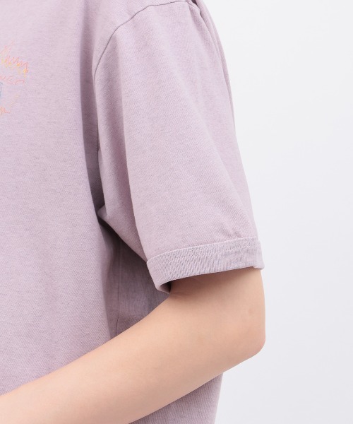 チチカカ（チチカカ）の「go slow caravan フラワーキャットリンガーTシャツ（Tシャツ/カットソー・レディース・パープル/イエロー・LARGE/MEDIUM）」の16枚目の写真