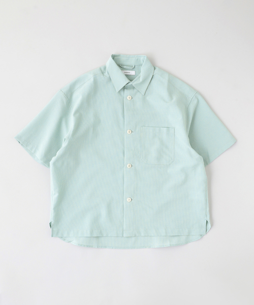 B.C STOCK(ベーセーストック)の「マイクロチェッククロップドシャツ(シャツ/ブラウス・メンズ・ブラック/ピンク/イエロー・LARGE/MEDIUM)」の2枚目の写真