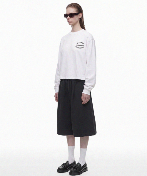 PRINOAR(プリノア)の「ガーメンツ セミクロップ 長袖Tシャツ - ホワイト(Tシャツ/カットソー・レディース・ホワイト・SMALL/MEDIUM/LARGE)」の17枚目の写真