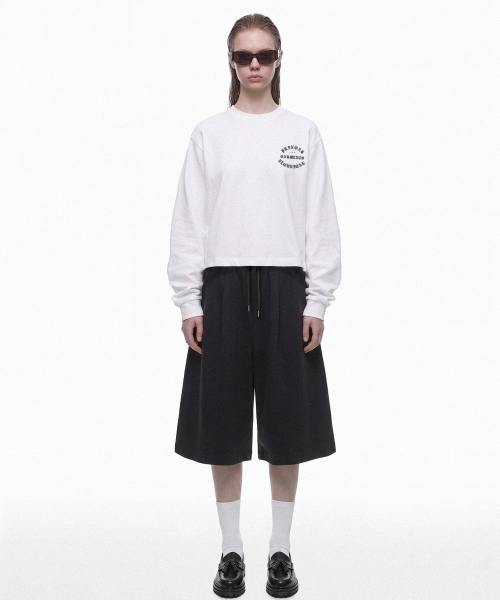 PRINOAR(プリノア)の「ガーメンツ セミクロップ 長袖Tシャツ - ホワイト(Tシャツ/カットソー・レディース・ホワイト・SMALL/MEDIUM/LARGE)」の16枚目の写真