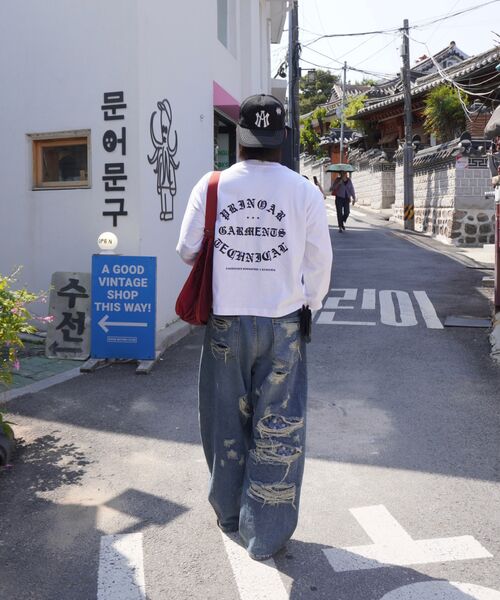 PRINOAR(プリノア)の「ガーメンツ セミクロップ 長袖Tシャツ - ホワイト(Tシャツ/カットソー・レディース・ホワイト・SMALL/MEDIUM/LARGE)」の7枚目の写真