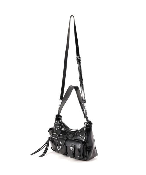 SIS(エスアイエス)の「SIS/エスアイエス/PU Leather Shoulder Bag(ショルダーバッグ・レディース・ブラック・F)」の16枚目の写真