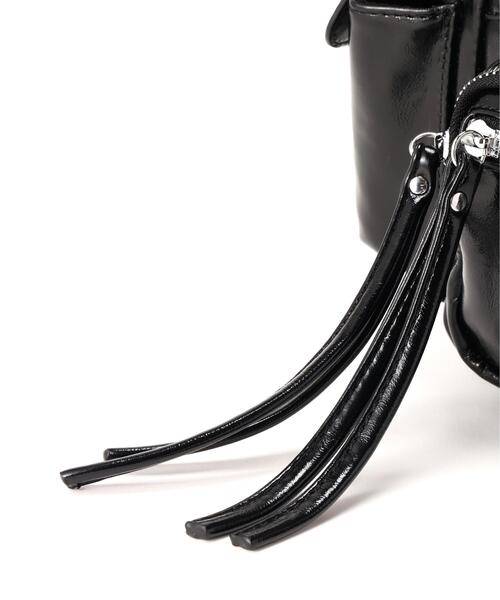 SIS(エスアイエス)の「SIS/エスアイエス/PU Leather Shoulder Bag(ショルダーバッグ・レディース・ブラック・F)」の9枚目の写真