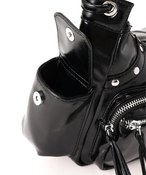 SIS(エスアイエス)の「SIS/エスアイエス/PU Leather Shoulder Bag(ショルダーバッグ・レディース・ブラック・F)」の6枚目の写真